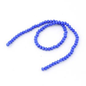 6 mm Saks Mavi Mat Kristal Cam Boncuk