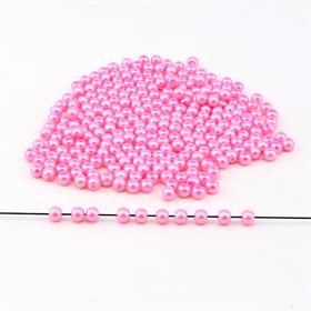 6 mm Şeker Pembe Cam inci Boncuk 100 adet