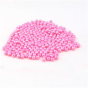 6 mm Şeker Pembe Cam inci Boncuk 100 adet