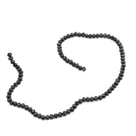 Toptan 50 Dizi 6 mm Siyah Kristal Cam Boncuk