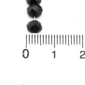 Toptan 50 Dizi 6 mm Siyah Kristal Cam Boncuk