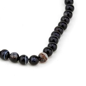 6 mm Siyah Kuvars Taşı Boncuk