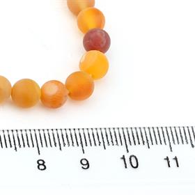 6 mm Turuncu Mat Akik Boncuk