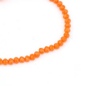 6 mm Turuncu Mat Kristal Cam Boncuk