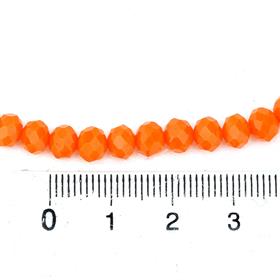 6 mm Turuncu Mat Kristal Cam Boncuk