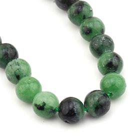 6 mm Zümrüt Anyolit Taşı Boncuk