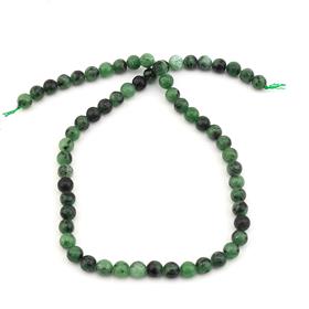 6 mm Zümrüt Anyolit Taşı Boncuk