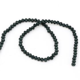 6 mm Zümrüt Yeşili Mat Kristal Cam Boncuk