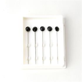 5li Siyah Taşlı Eşarp Şal İğnesi