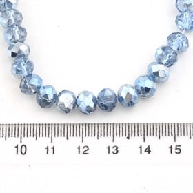 8 mm Açık Mavi Kristal Boncuk
