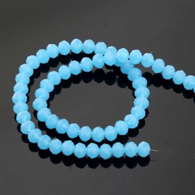 8 mm Buz Mavisi Kristal Boncuk