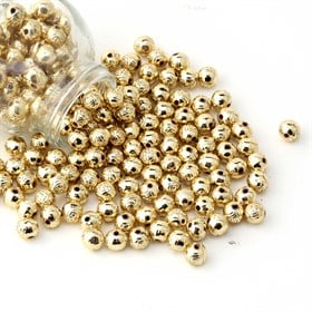 8 mm Desenli Plastik Boncuk (10 adet)