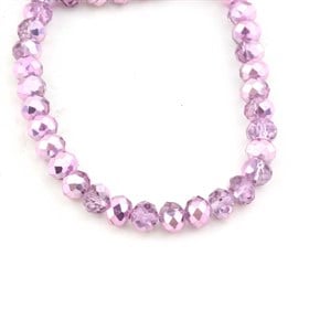 8 mm Lila Kristal Boncuk