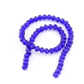 8 mm Lacivert Şeffaf Kristal Boncuk