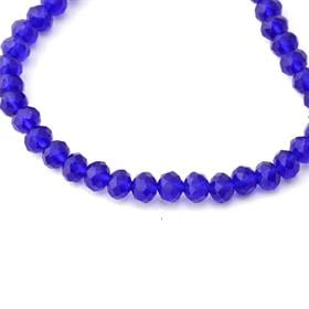 8 mm Lacivert Şeffaf Kristal Boncuk