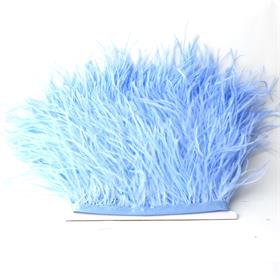 Açık Mavi Devekuşu Tüyü Şerit