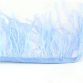 Açık Mavi Devekuşu Tüyü Şerit