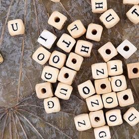 Ahşap, Küp Harf Boncuk