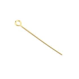 Altın Kaplama Halkalı Takı Çivisi 10 Adet