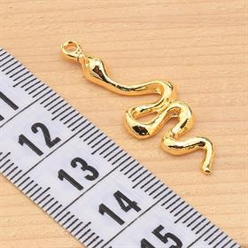 Altın Kaplama Yılan Takı Ucu