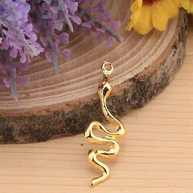 Altın Kaplama Yılan Takı Ucu