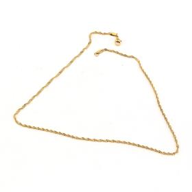 Altın Renk, Kararmaz Çelik, Burma Kolye Zinciri 45 cm