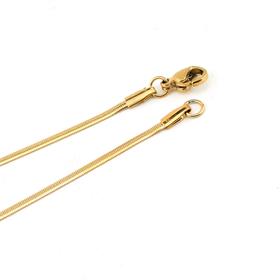 Altın Renk, Kararmaz Çelik, İtalyan Kolye Zinciri 45 cm