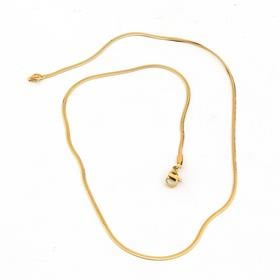 Altın Renk, Kararmaz Çelik, İtalyan Kolye Zinciri 45 cm