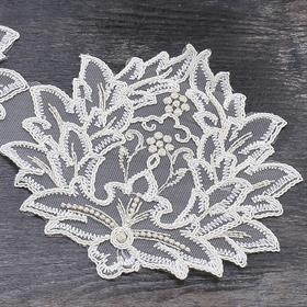 Altın Simli Fransız Dantel