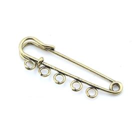 Antik Sarı Halkalı İskoç İğnesi