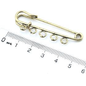 Antik Sarı Halkalı İskoç İğnesi