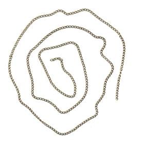 Antik Sarı Renk Metal Takı Zinciri 10 metre