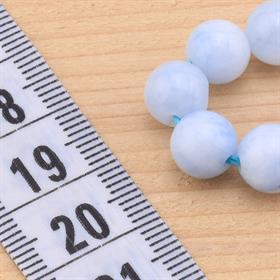 Aquamarin Görünümlü Kuvars Taşı Boncuk