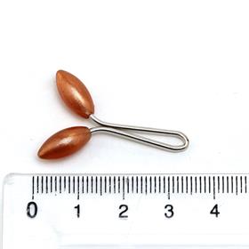 Arpa Taşlı Eşarp Şal Klipsi Ahşap Renkler 12 adet