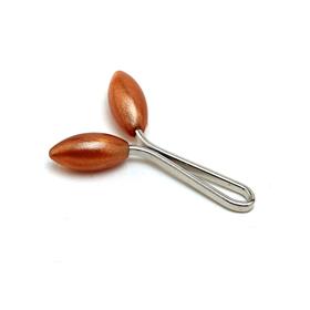 Arpa Taşlı Eşarp Şal Klipsi Ahşap Renkler 12 adet