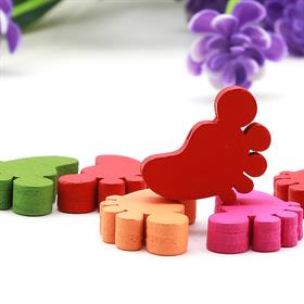 Ayak Şeklinde Ahşap Boncuk (5 Adet)