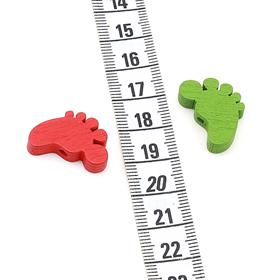 Ayak Şeklinde Ahşap Boncuk (5 Adet)