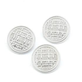 Ayaklı Metal Dikme Düğme Gümüş