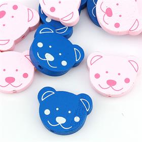 Ayıcık Figür, Ahşap Emzik Askısı Boncuğu