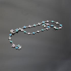 Baklava Sedef Taşlı Y Kolye