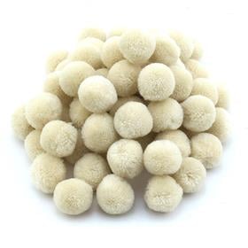 Bej Yün Ponpon 2 cm 10 Adet