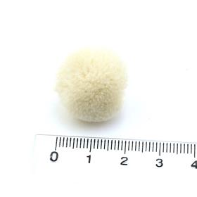 Bej Yün Ponpon 2 cm 10 Adet