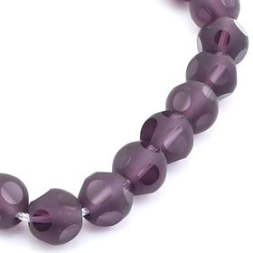 Benekli Avize Kesim Mor Oniks Boncuk