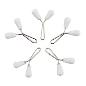 Beyaz Arpa Eşarp Şal Tokası 12 adet