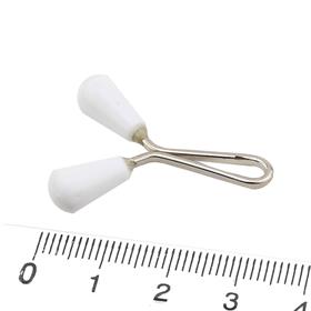 Beyaz Arpa Eşarp Şal Tokası 12 adet