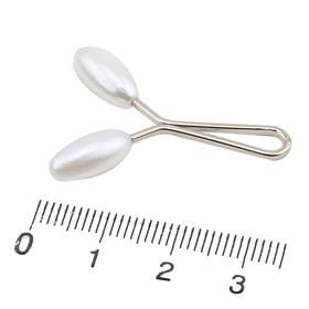 Beyaz Damla Eşarp Şal Tokası 12 adet