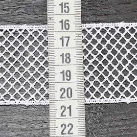 Beyaz File Güpür Dantel Geniş