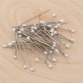 Beyaz Mine Başlı Toplu İğne (50 Adet)