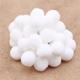 Beyaz Ponpon 50 Adet