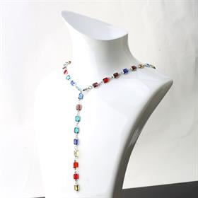 Büyük Baget Taşlı Y Kolye